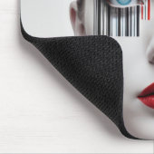 Bar Code Generation Woman Art Mousepad (Ecke)