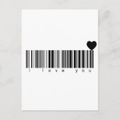 Bar Code I Liebe Sie Postkarte (Vorderseite)