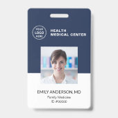 Bar Code ID Klinik Ärztin Ausweis (Vorderseite)