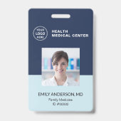 Bar Code ID Klinik Ärztin Ausweis (Vorderseite)