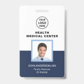 Bar Code ID Medizin Gesundheitsklinik Arzt Ausweis (Vorderseite)