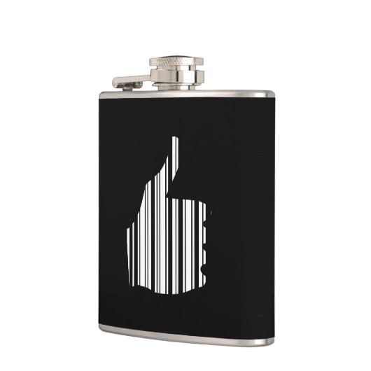 BAR-CODE-THUMB-Gesture-Muster-Design Flachmann (Links)