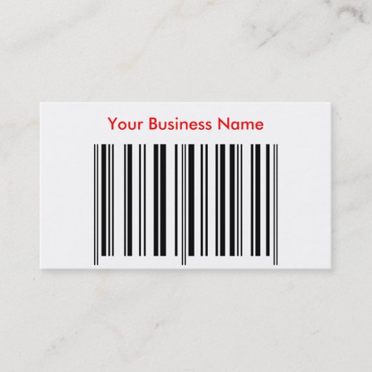 "Bar-Code-" Visitenkarte (Vorderseite)