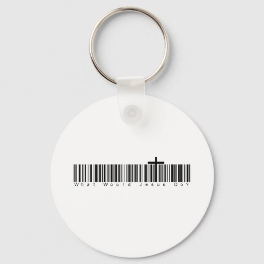 Bar Code WWJD Schlüsselanhänger (Vorderseite)