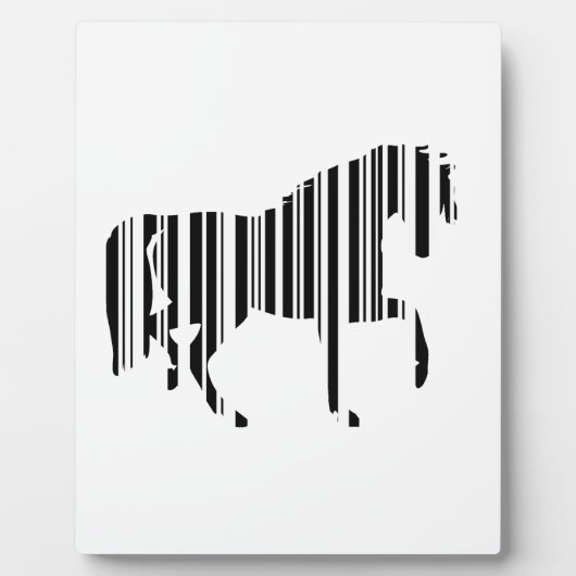 Bar CODE Zebra Barcode Design Fotoplatte (Vorderseite)