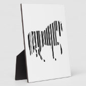Bar CODE Zebra Barcode Design Fotoplatte (Seite)