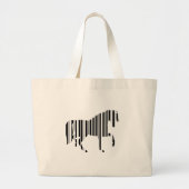 Bar CODE Zebra Barcode Design Jumbo Stoffbeutel (Vorne)