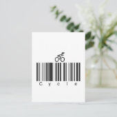 Bar Code-Zyklus Postkarte (Stehend Vorderseite)