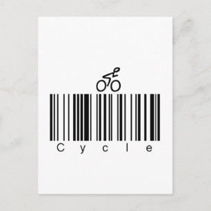 Bar Code-Zyklus Postkarte