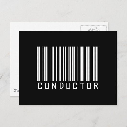 Bar CONDUCTOR DARK Postkarte (Vorne/Hinten)