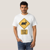 Bär Deer Beer Crossing T-Shirt (Vorne ganz)
