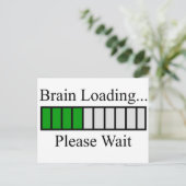 Bar der Gehirnbeladung Postkarte (Stehend Vorderseite)