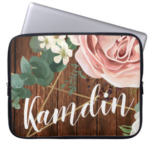 Bar der geometrischen Rose für personalisierte Not Laptopschutzhülle