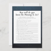 Bär, der Mommy Best Baby Shower Game kennt Einladung (Vorderseite)