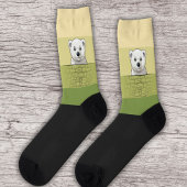 Bär, der über die Mauer schaut, Baum in der Wüste Socken