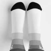 Bär, der über die Wand schaut, Gray Shades Socken (Oben)