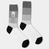 Bär, der über die Wand schaut, Gray Shades Socken (Rechts)