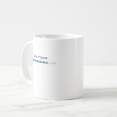 Bar des fastenden Fortschritts Kaffeetasse (Vorderseite Links)