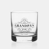 Bar des Großvaters Whiskyglas (Vorderseite)