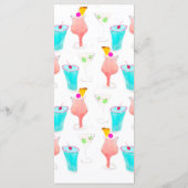 Bar Drink Cocktail Weinkultur Hochzeit Menükarte (Rückseite)