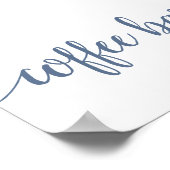 Bar | Dusty Blue Any Event Sign Poster (Ecke)