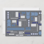 Bar Einladung Mitzvah Reply zu digitalen Videospie (Rückseite)