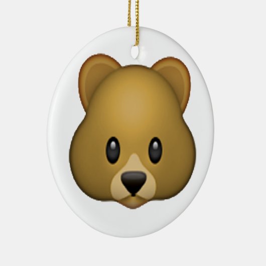 Bär - Emoji Keramik Ornament (Rechts)