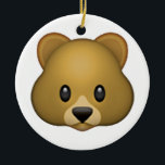 Bär - Emoji Keramik Ornament<br><div class="desc">Der berühmte WhatsApp Bär - Trag ihn jetzt!</div>