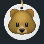 Bär - Emoji Keramik Ornament<br><div class="desc">Der berühmte WhatsApp Bär - Trag ihn jetzt!</div>