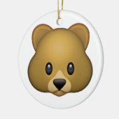 Bär - Emoji Keramik Ornament (Links)