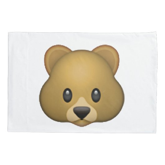 Bär - Emoji Kissenbezug (Rückseite)