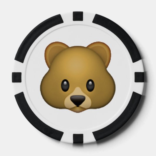 Bär - Emoji Pokerchips (Vorderseite)