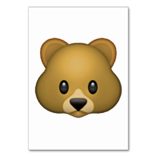 Bär - Emoji Tischnummer