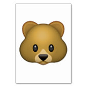 Bär - Emoji Tischnummer (Vorderseite)