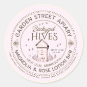 Bar-ETIKETT "Bienenwachs" Runder Aufkleber (Vorderseite)