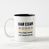 Bar Exam Funny 1 Star Sehr schlecht würde nicht em Zweifarbige Tasse (Links)