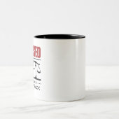 Bar Exam Funny Joke I Durchfuhr die Bar Zweifarbige Tasse (Mittel)