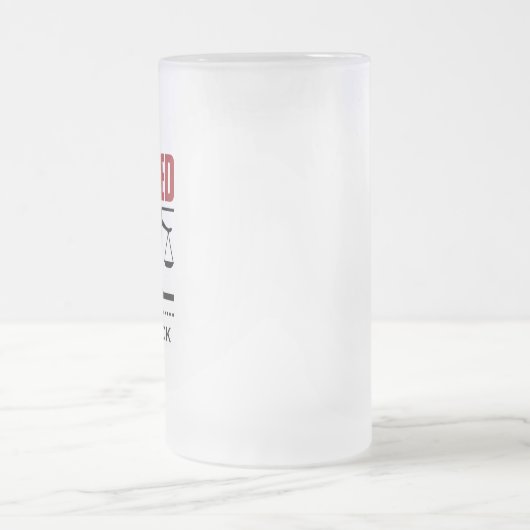 Bar Exam Funny Joke I Passete die Bar Mattglas Bierglas (Mittel)