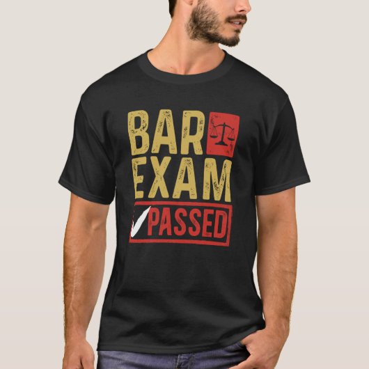 Bar Exam Law School Abschluss New Attorne T-Shirt (Vorderseite)