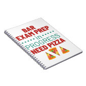 Bar Exam Prep in Progress Pizza Notizblock (Rechte Seite)