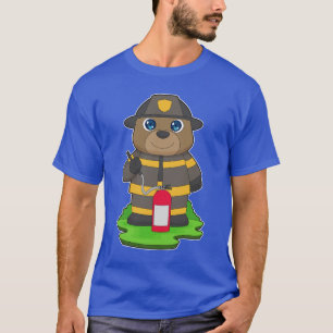 Bär Feuerwehrmann Feuerlöscher Feuerwehr T-Shirt