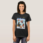 Bär fischt am Flussufer T-Shirt (Vorne ganz)