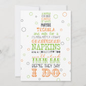 Bar Flasche Rhyme Party Einladung lagern (Rückseite)