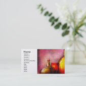 Bar - Flaschen - Ein Stillleben Visitenkarte (Stehend Vorderseite)