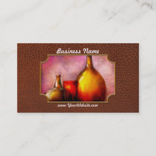 Bar - Flaschen - Ein Stillleben Visitenkarte (Vorderseite)