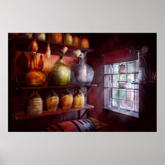 Bar - Flaschen - Karo diese großen Jugs aus Poster