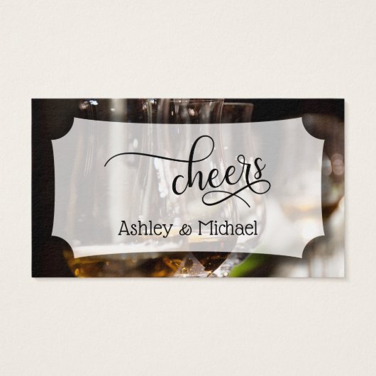 Bar-Foto, Script-Wedding & Event Drinks Tickets (Rückseite)