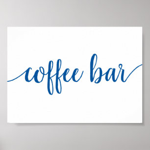 Bar French Blue Any Event Sign Poster