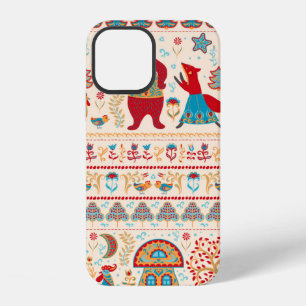 Bär, Fuchs, Hahn und Huhn mit Huhn, Feenhaus iPhone 12 Hülle