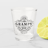 Bar für benutzerdefinierte Gramps Schnapsglas (Vorderseite)